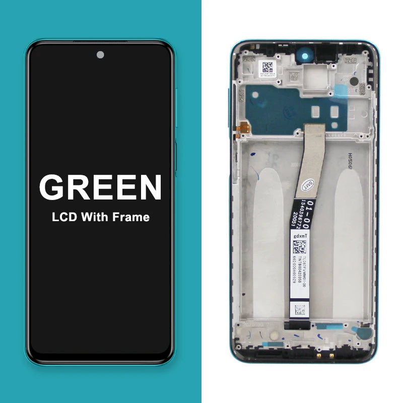 Screen for Xiaomi Redmi Note 9S M2003J6A1G LCD Display Touch Screen with Frame for Xiaomi Redmi Note 9 Pro M2003J6B2G Assembly Xiaomi phone repair parts