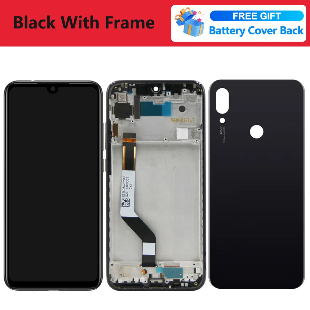 6.3" Screen for Xiaomi Redmi Note 7 Pro M1901F7S Lcd Display Digital Touch Screen with Frame Parts for Redmi Note 7 Replacement Xiaomi phone repair parts