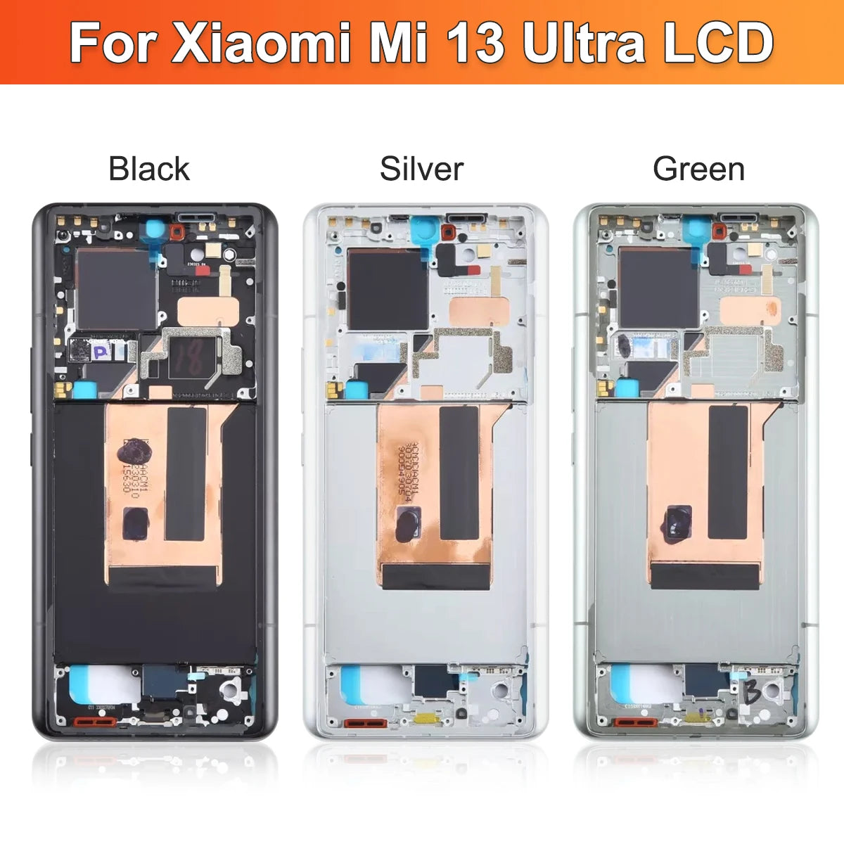 AMOLED Lcd 13 Ultra Display Screen Assembly for Xiaomi 13 Ultra 2304FPN6DC 2304FPN6DG Display Digital Touch Screen with Frame Xiaomi phone repair parts