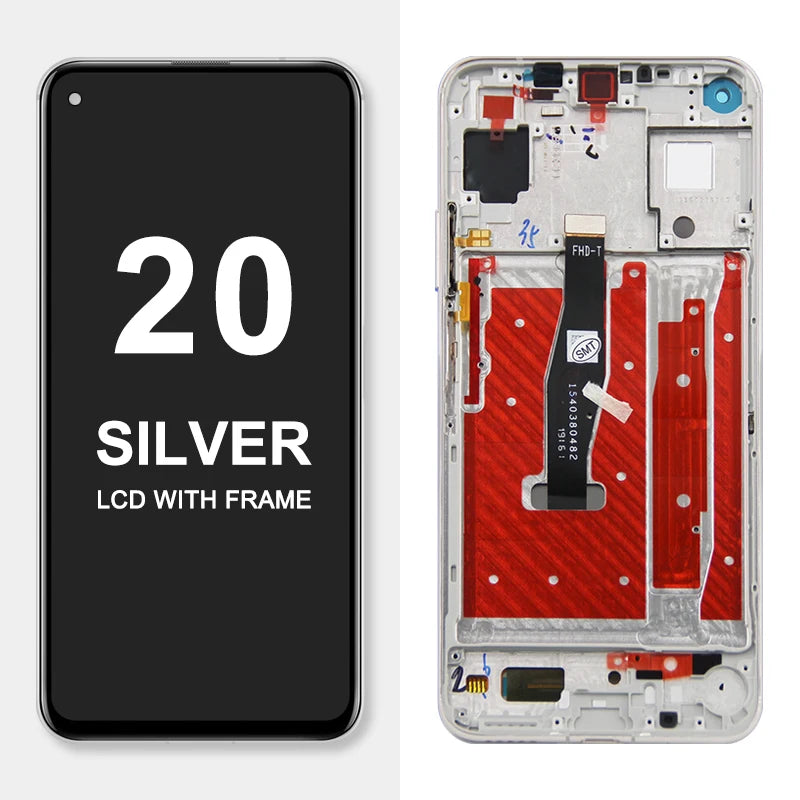 6.26" Screen Assembly for Honor 20 YAL-L21 Lcd Display Digital Touch Screen with Frame Parts for Honor 20 Pro YAL-AL00 YAL-TL00 Honor phone repair parts