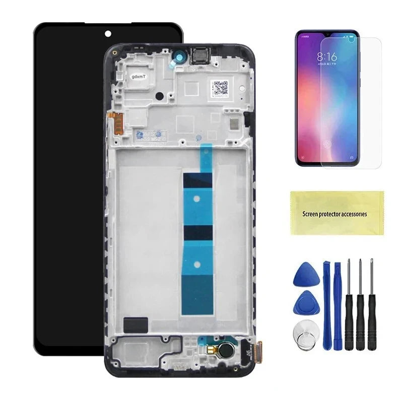 AMOLED Screen for Xiaomi Redmi Note 12 4G 23021RAAEG 23021RAA2Y Lcd Display Digital Touch Screen with Frame for Redmi Note 12 4G Xiaomi phone repair parts