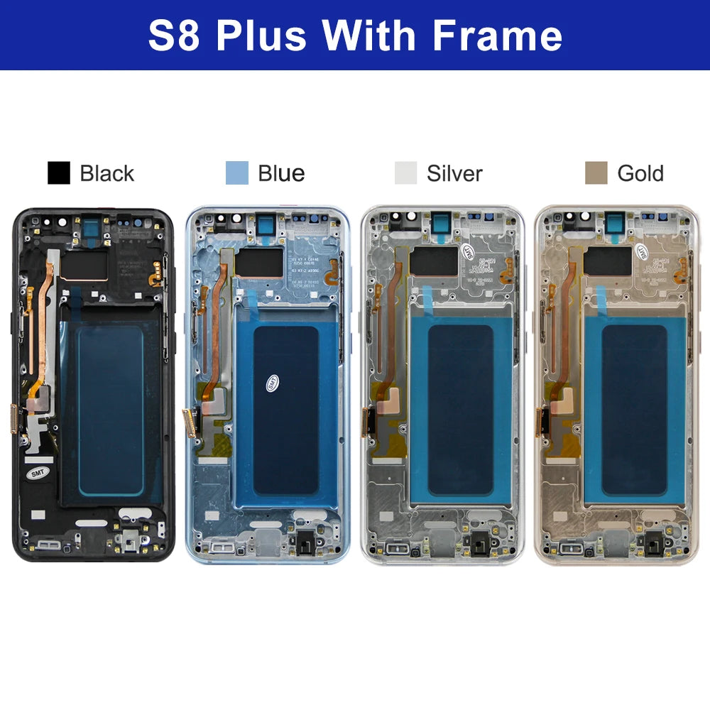 Super AMOLED Screen for Samsung Galaxy S8 Plus Lcd Display Digital Touch Screen with Frame Assembly for Samsung Galaxy S8+ G955F Samsung phone repair parts