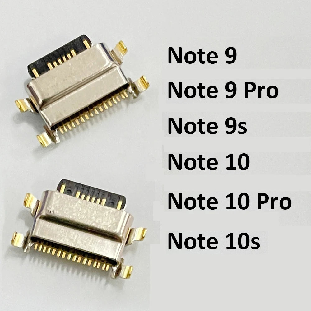 100Pcs, New For Xiaomi Redmi Note 9 9s 10 10s Pro Micro USB Jack Charging Socket Charger Port Plug Dock Connector  Xiaomi  Xiao mi phone repair parts