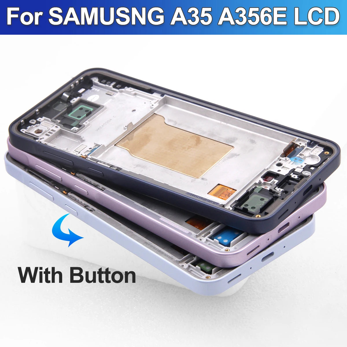 Screen for Samsung Galaxy A35 A356B A356B/DS Lcd Display Digital Touch Screen with Frame for Samsung Galaxy A35 Replacement Samsung phone repair parts