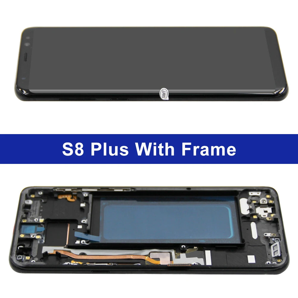 S8+ G955 G955F Display Screen Assembly for Samsung Galaxy S8 Plus Lcd Display Digital Touch Screen with Frame Replacement Parts Samsung phone repair parts