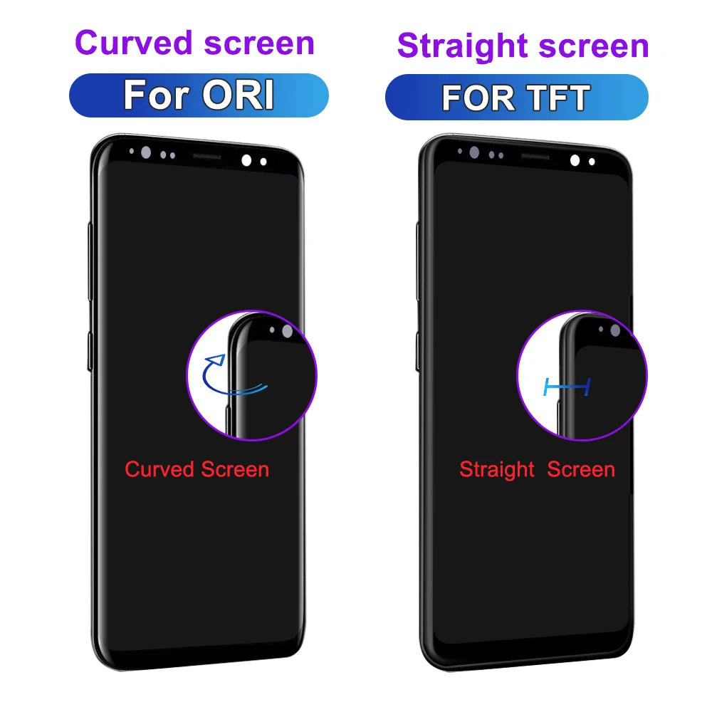TFT S8 For Samsung Galaxy S8 G950F LCD Display Digital Touch Screen with Frame LCD Touch Screen Replacement Assembly Parts Samsung phone repair parts