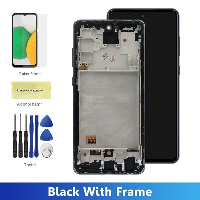 tft Screen for Samsung Galaxy A72 A725F A725F/DS Lcd Display Digital Touch Screen with Frame for Samsung A72 Screen Assembly Samsung phone repair parts