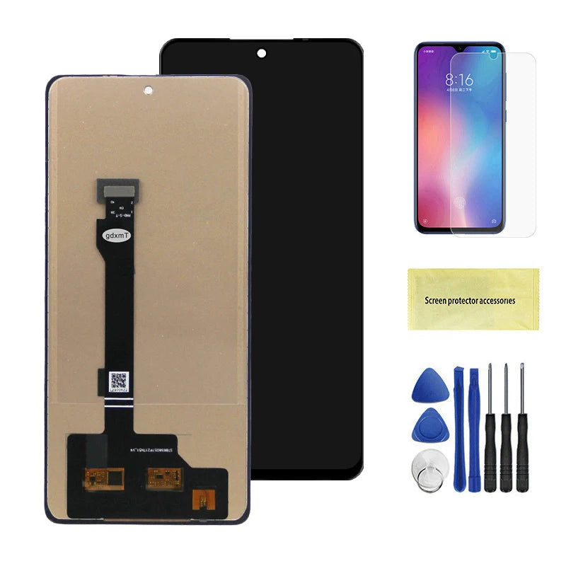 Poco X5 Pro Display Screen Replacement, for Xiaomi Poco X5 Pro 22101320G 22101320I Lcd Display Digital Touch Screen with Frame Xiaomi phone repair parts