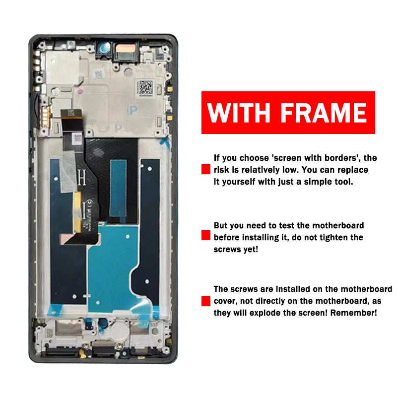 6.7'' P-OLED Edge50Fusion Display For Motorola Moto Edge 50 Fusion LCD Display Touch Screen Digitizer Assembly With Fingerprint Motorola phone repair parts