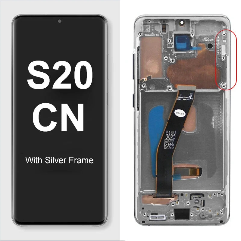 Super Screen S20 4G G980F G980F/DS Display Screen for Samsung Galaxy S20 Lcd Display Digital Touch Screen With Frame Replacement Samsung phone repair parts