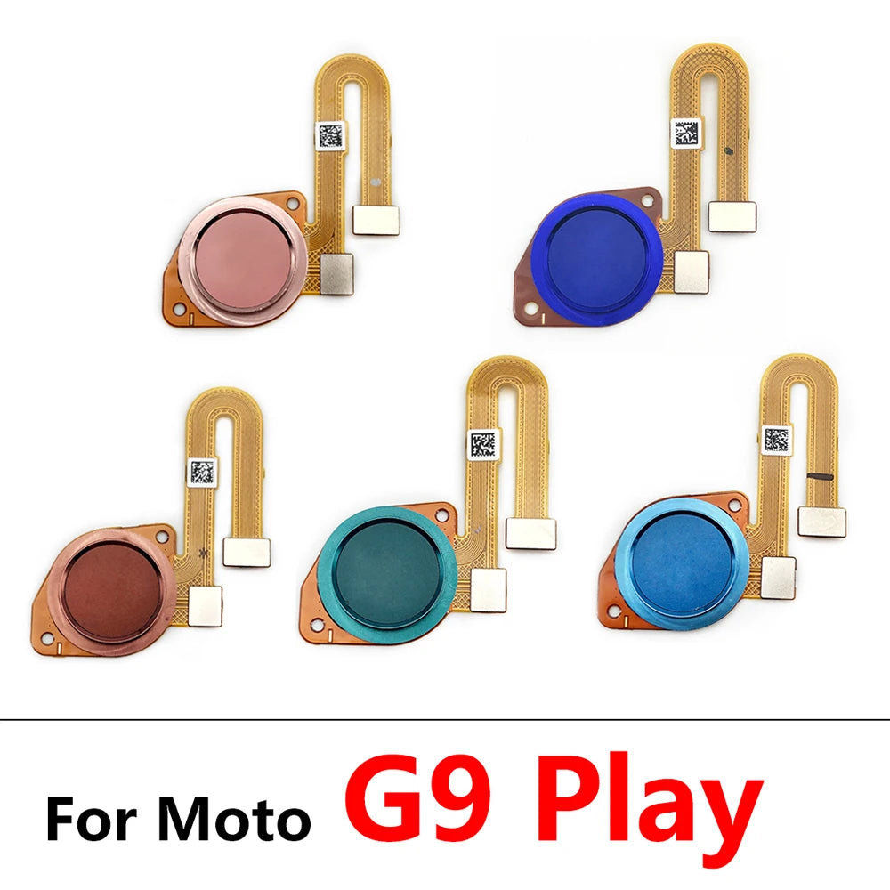 10Pcs/Lot, New For Motorola Moto G9 Plus Power Home Button FingerPrint Touch ID Sensor Flex Cable Ribbon Replacement Parts Motorola phone repair parts