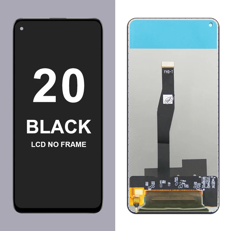 6.26" Screen Assembly for Honor 20 YAL-L21 Lcd Display Digital Touch Screen with Frame Parts for Honor 20 Pro YAL-AL00 YAL-TL00 Honor phone repair parts
