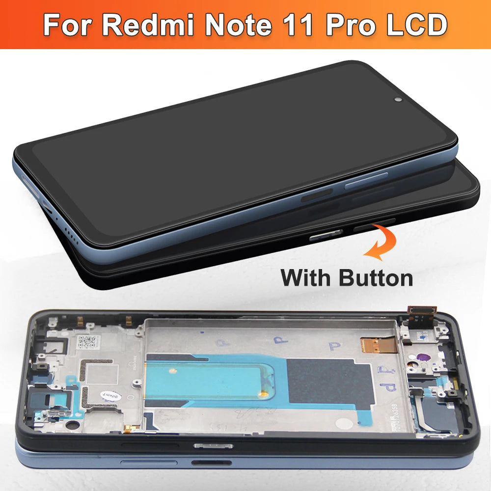 Screen for Xiaomi Redmi Note 11 Pro+ 5G 21091116UG 21091116UC Lcd Display Touch Screen Digital for Redmi Note 11 Pro (China) Xiaomi phone repair parts