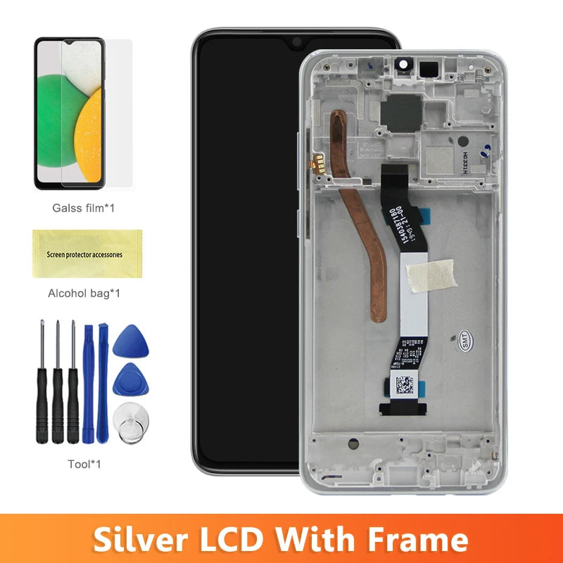 6.53" Screen for Xiaomi Redmi Note 8 Pro M1906G7I M1906G7G Lcd Display Touch Screen with Frame for Redmi Note 8 Pro Replacement Xiaomi phone repair parts