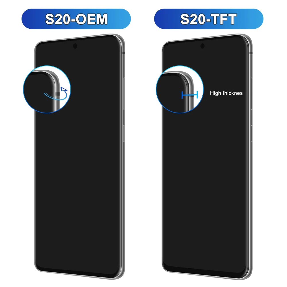 TFT S20 5G For Samsung S20 5G G981 G981F SM-G981F/DS Lcd Display Touch Screen with Frame Digitizer Assembly Parts US Version Samsung phone repair parts