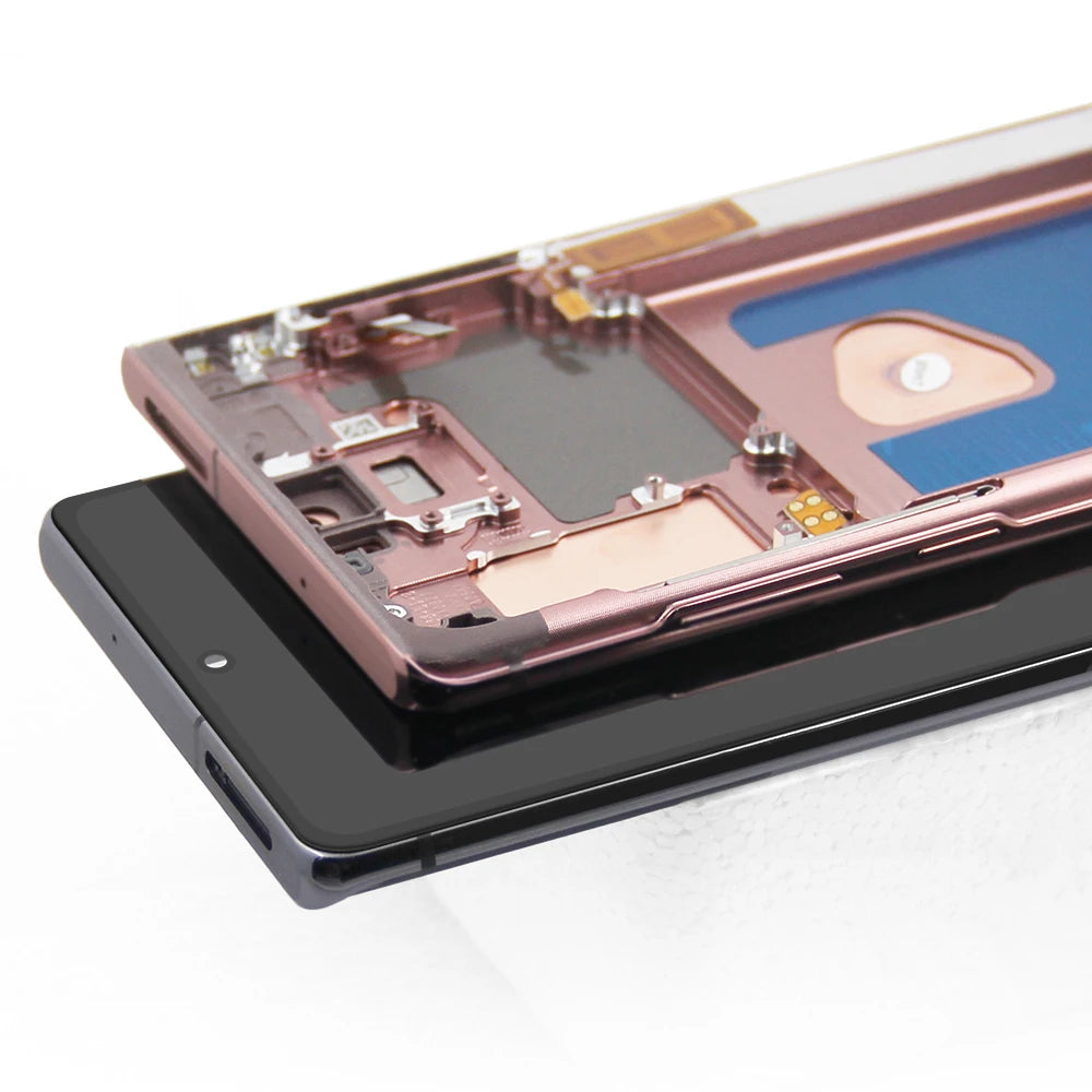 Note20 Screen for Samsung Galaxy Note 20 N980F Lcd Display + Touch Screen with Frame Assembly Support S Pen Fingerprint Read Samsung phone repair parts
