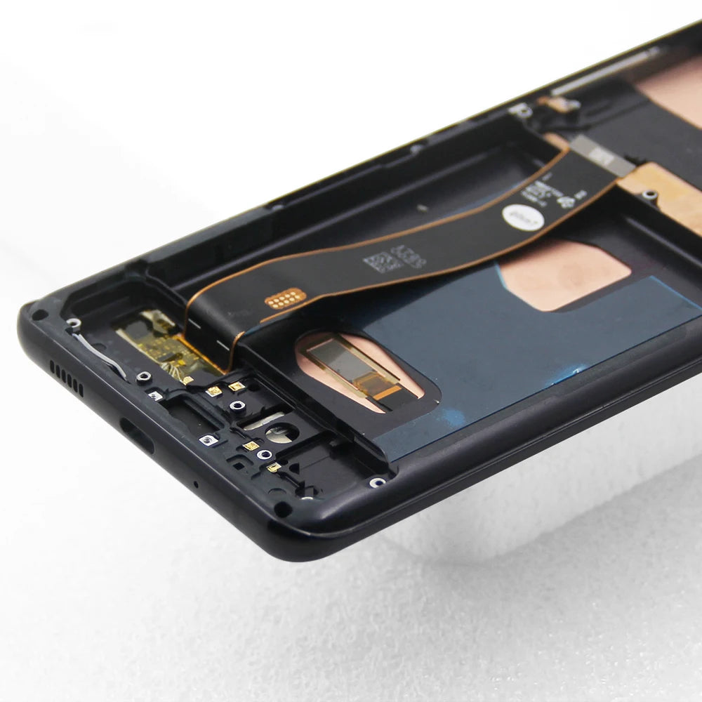 AMOLED S20 Ultra Screen With Frame, for Samsung Galaxy S20 Ultra G988B G988B/DS Lcd Display Digital Touch Screen Assembly Samsung phone repair parts