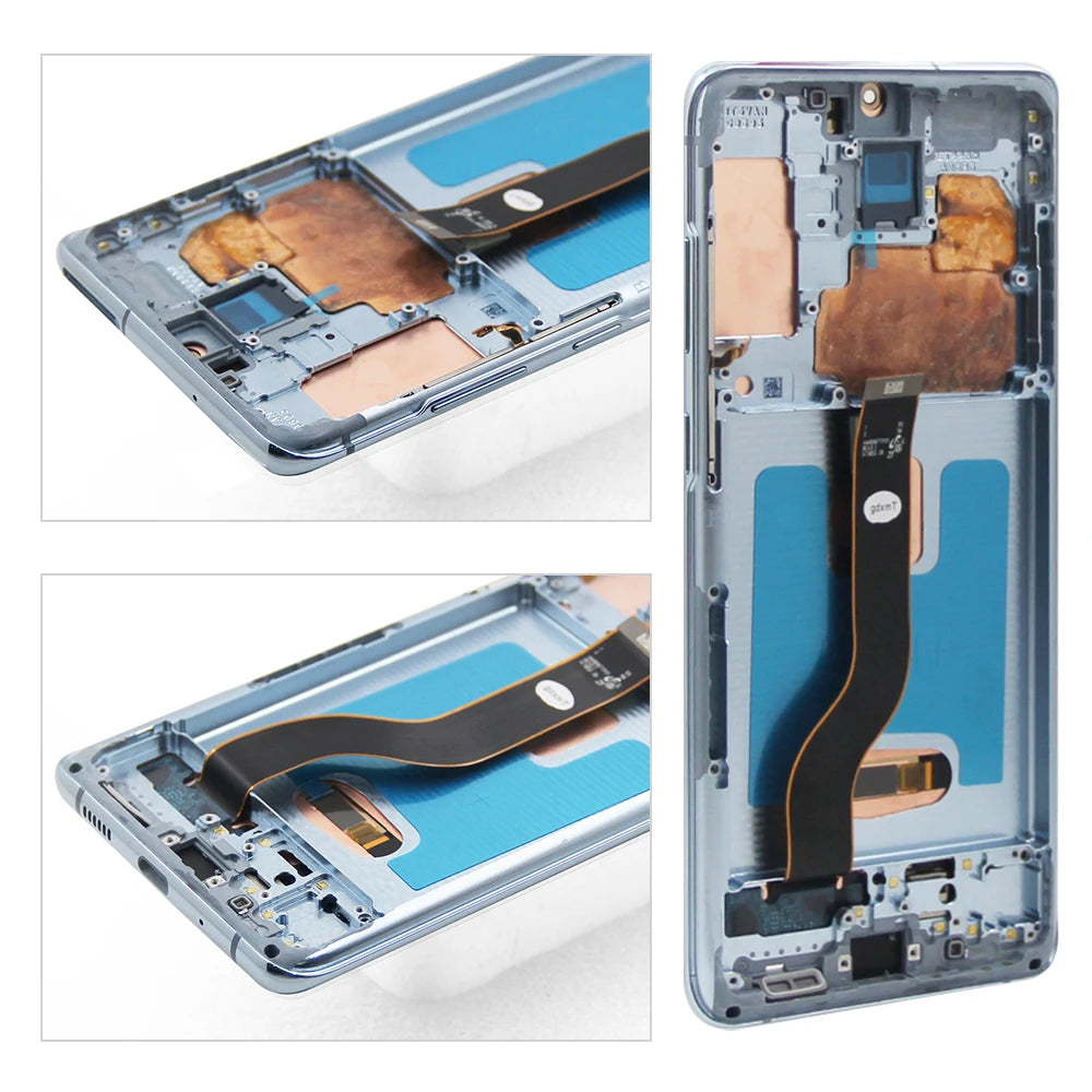 6.7" Super AMOLED Screen for Samsung Galaxy S20+ G985F G986F Lcd Display Digital Touch Screen with Frame for Samsung S20 Plus Samsung phone repair parts