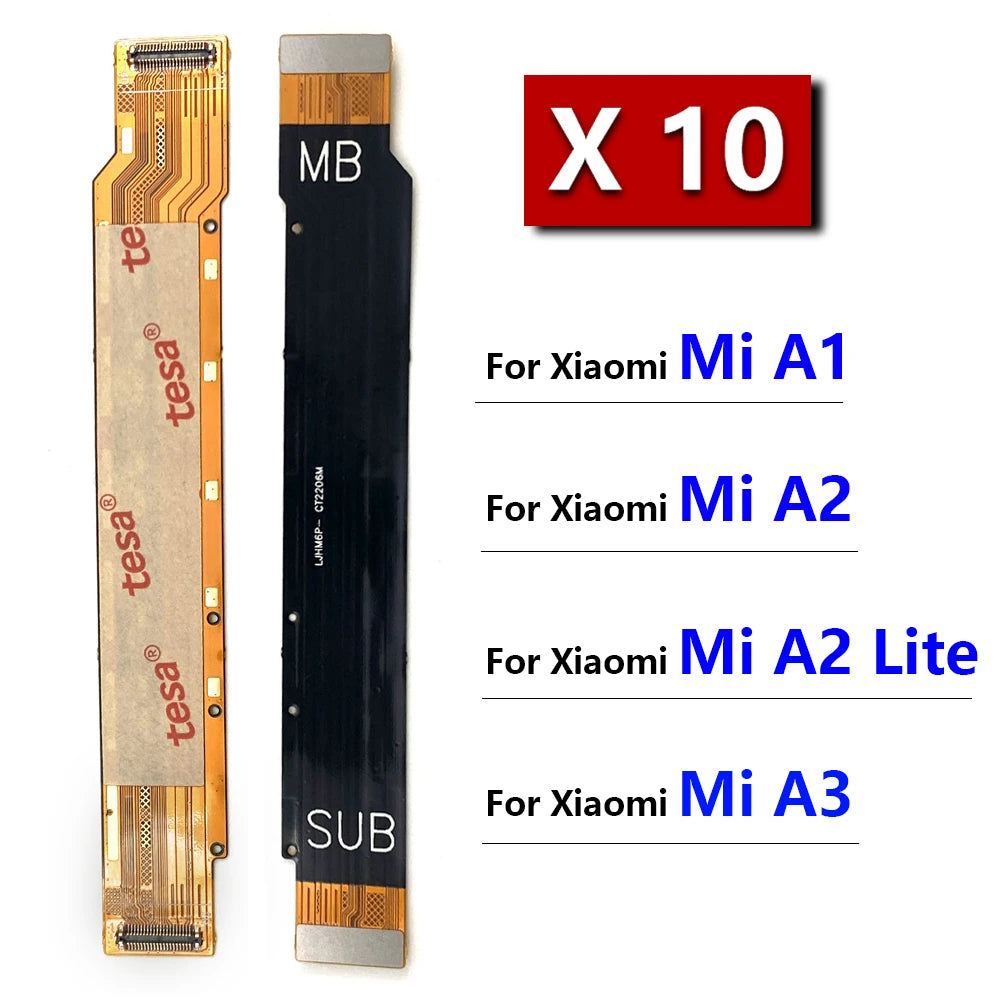 10Pcs/Lot, New For Xiaomi Mi A1 A2 A3 Lite 5X 6X Main Board Motherboard Connector Board Flex Cable  Xiaomi  Xiao mi phone repair parts