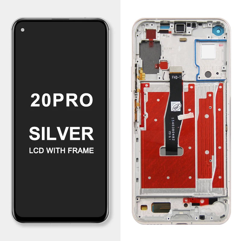6.26" Screen Assembly for Honor 20 YAL-L21 Lcd Display Digital Touch Screen with Frame Parts for Honor 20 Pro YAL-AL00 YAL-TL00 Honor phone repair parts