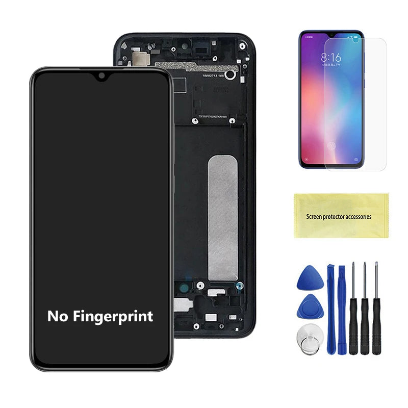 6.39" Amoled Screen for Xiaomi Mi 9 Lite LCD Display Digital Touch Screen Assembly with Frame for Mi CC9 Replacement M1904F3BG Xiaomi phone repair parts