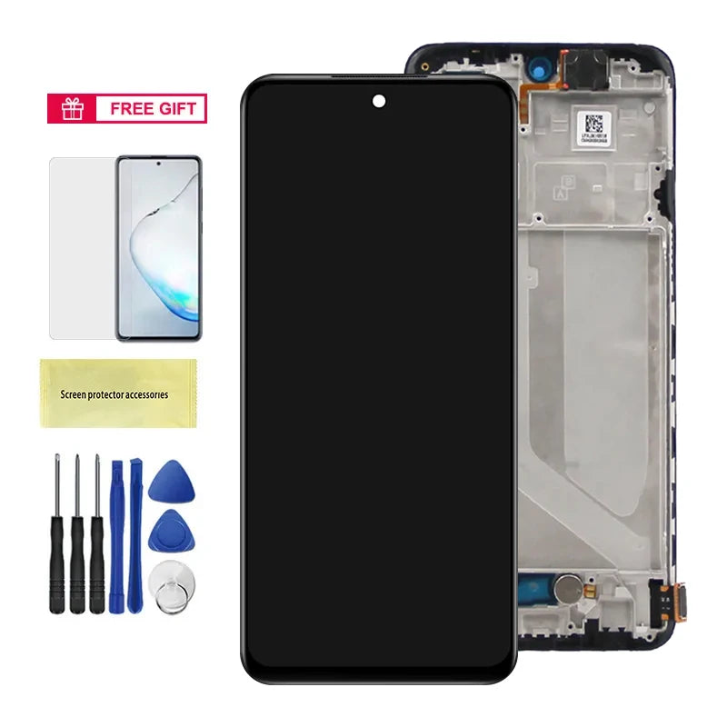 6.43" Poco M5s Super Amoled Screen, for Xiaomi Poco M5s 2207117BPG Lcd Display Touch Screen Digitizer with Frame Replacement Xiaomi phone repair parts