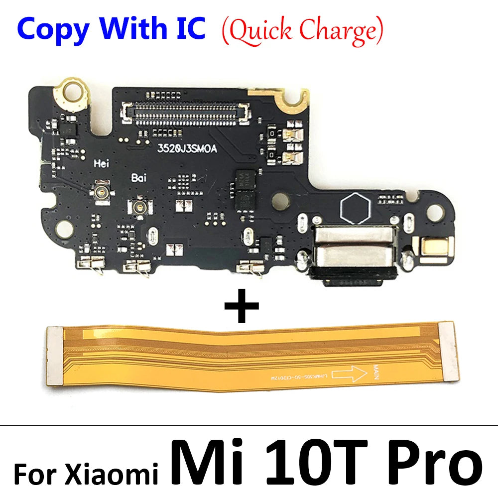 For Xiaomi Mi 8 9 Se 9T 10 10T Mi10T Mi11T 11 11T 12T Pro Lite USB Charging Board Connector Plug Port Dock Mainboard Flex Cable Xiaomi  Xiao mi phone repair parts