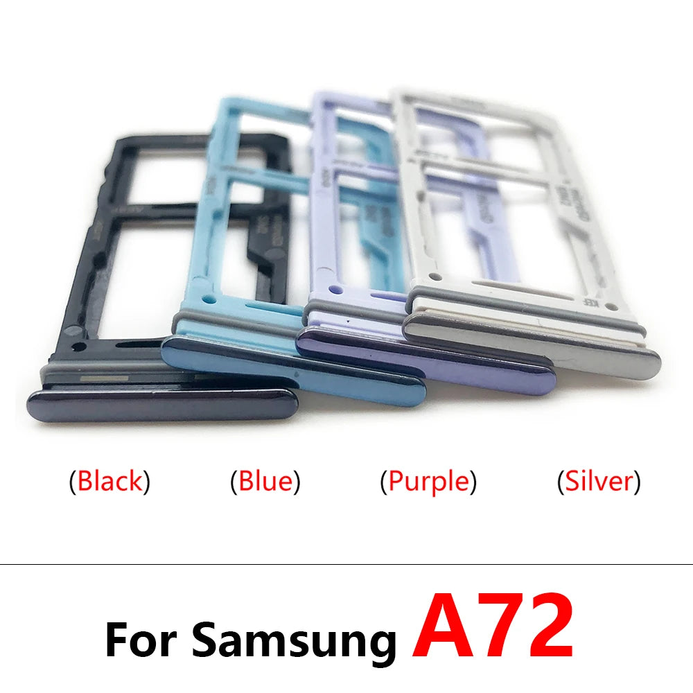 10Pcs, Dual SIM Card Tray Slot Holder For Samsung A13 A23 A33 A53 A73 A22 A32 A52 A72 4G 5G Replacement Parts Mix Color Samsung phone repair parts