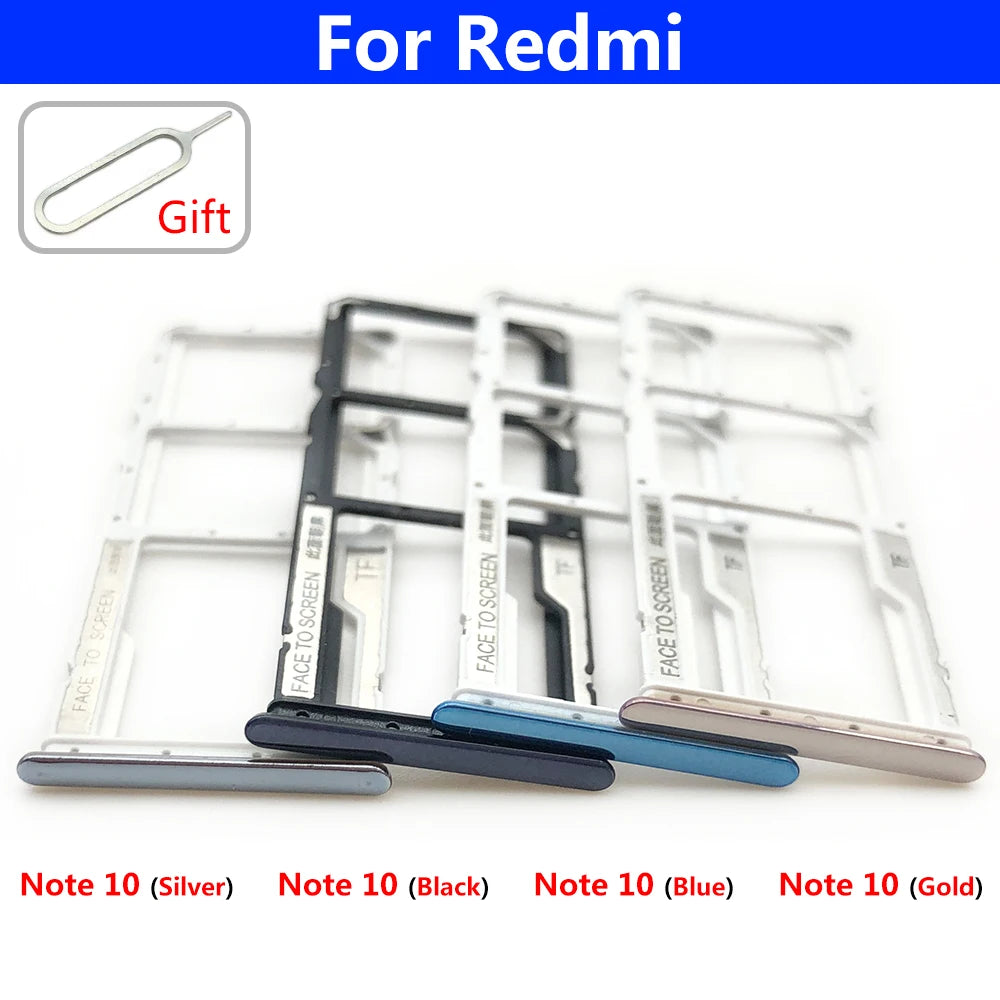 New SIM Card Tray Slot Holder For Xiaomi Redmi Note 7 9 9s 10 Pro Replacement Parts  Xiaomi  Xiao mi phone repair parts