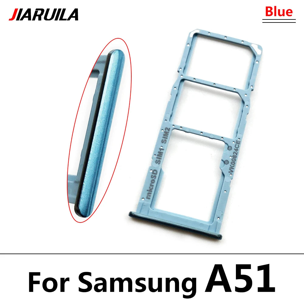 For Samsung  A51 A515F A515 A71 A715F A715 SIM Card Tray Slot Holder Adapter Accessories