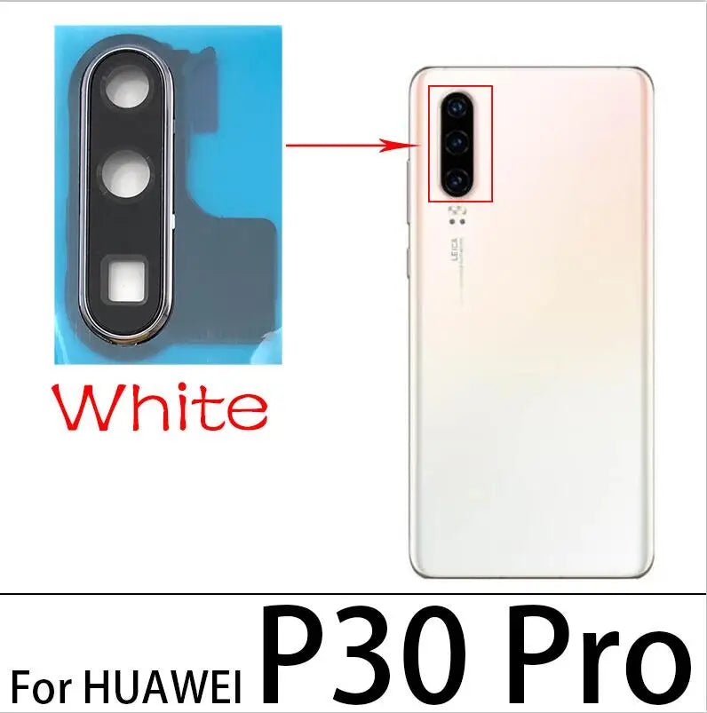New Rear Camera Glass Lens Cover With Frame Holder For Huawei P30 / P30 Pro / P30 Lite Replacement Spare Parts Huawei phone repair parts
