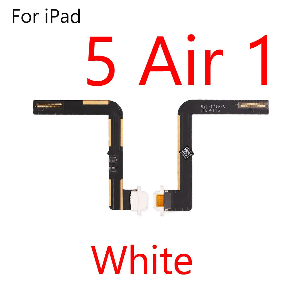 USB Charger Connector Port Plug Flex Cable For iPad 2 3 4 5 6 7 8 air Pro 9.7 10. 5 Power Charging Dock Port Flex Repair Parts  iPad repair parts