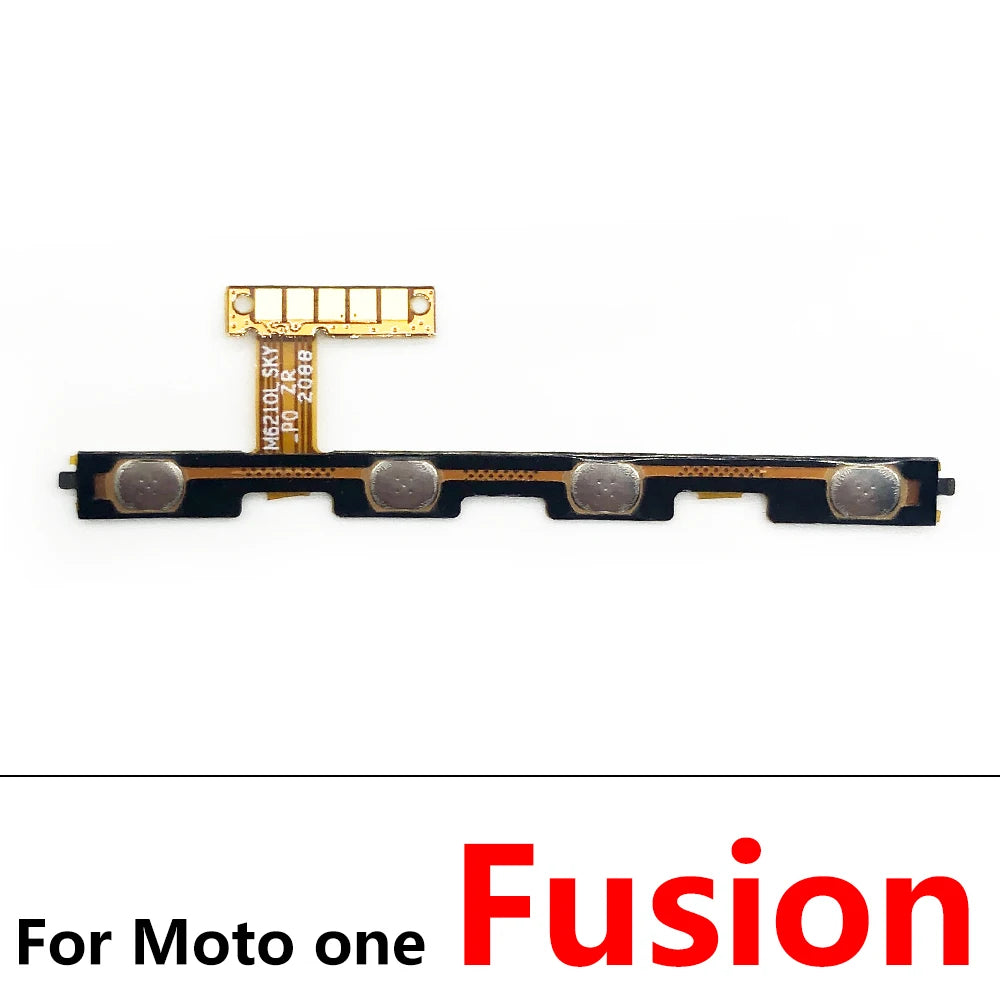 10Pcs, New Volume Button & Power Flex Cable Ribbon For Motorola Moto One Fusion Plus Action Hyper Macro Vision Zoom / One 5G Motorola phone repair parts