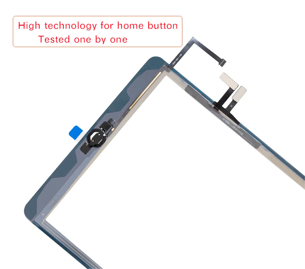 For iPad Air 1 Touch Screen Digitizer With Home Button and Flex Cable +Full Tools +Tempered Glass A1474 A1475 A1476  iPad repair parts