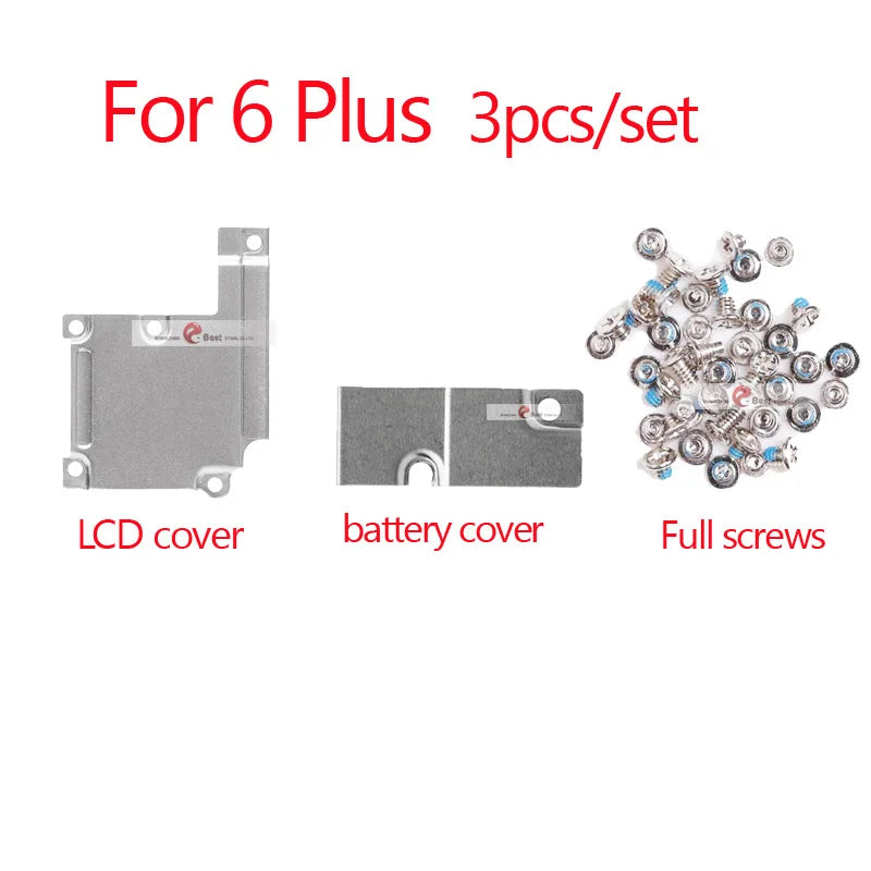3pcs  LCD Cover Plate + Full Screw For iPhone 7 6 8 6S Plus 5 5S XS max Front Camera Lcd Touch Screen Metal Holder Bracket iPhone phone repair parts
