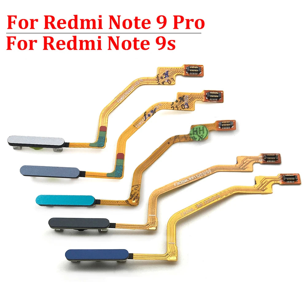 Fingerprint For Xiaomi Redmi Note 9 10 Pro 9s Poco X3 Pro M3 Home Button Fingerprint Menu Return Key Sensor Flex Cable Xiaomi  Xiao mi phone repair parts