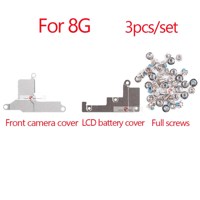 3pcs  LCD Cover Plate + Full Screw For iPhone 7 6 8 6S Plus 5 5S XS max Front Camera Lcd Touch Screen Metal Holder Bracket iPhone phone repair parts
