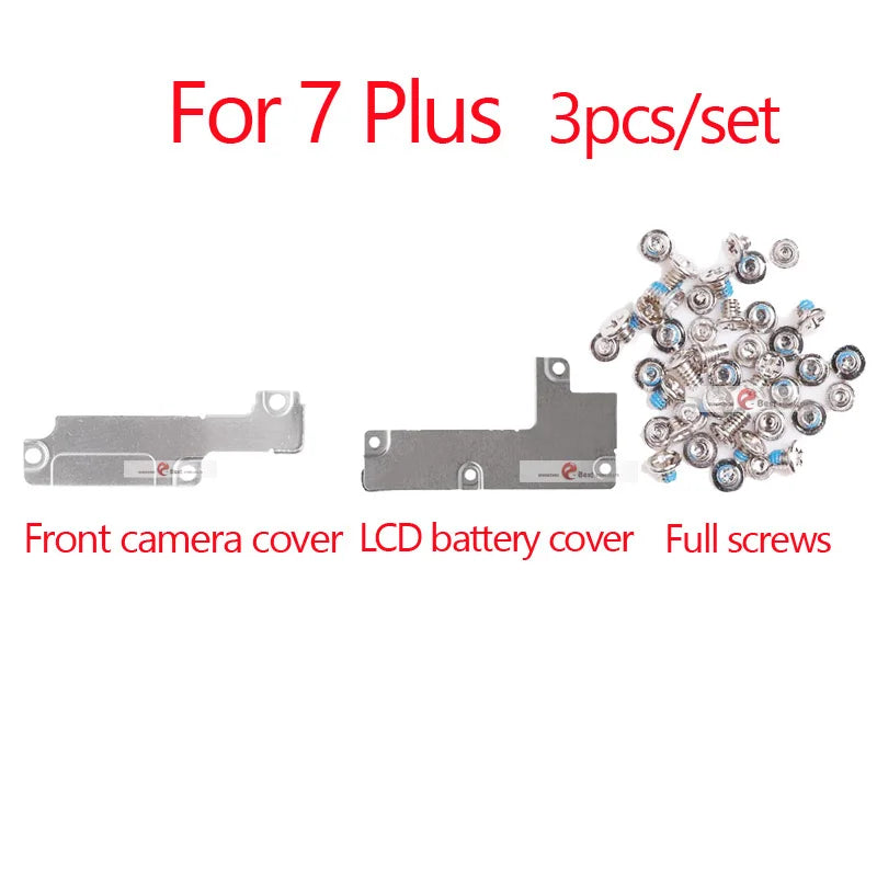 3pcs  LCD Cover Plate + Full Screw For iPhone 7 6 8 6S Plus 5 5S XS max Front Camera Lcd Touch Screen Metal Holder Bracket iPhone phone repair parts