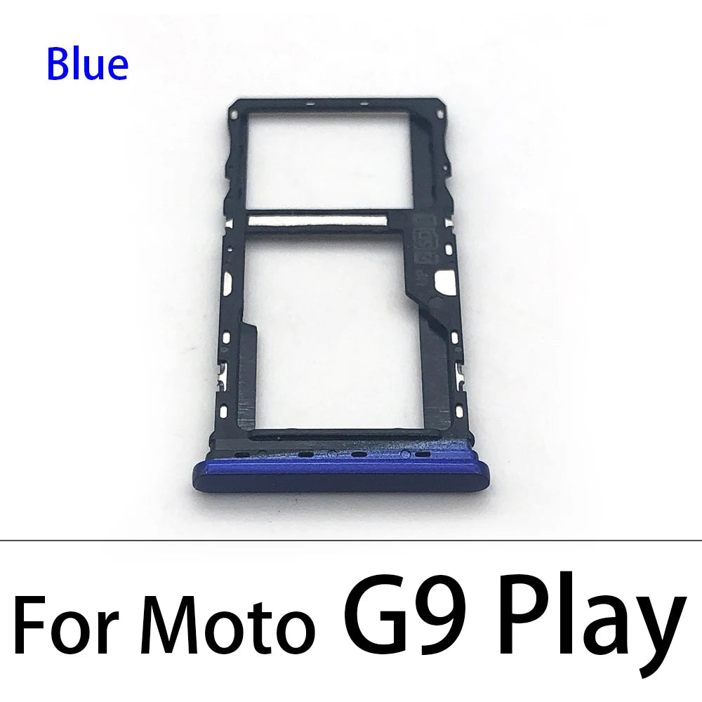 New SiM Tray For Motorola Moto G7 G8 G9 Play Plus Power Lite SIM Card Slot SD Card Tray Holder Adapter Motorola phone repair parts