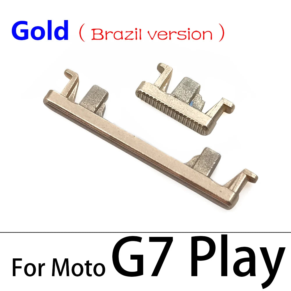 New Side Volume Button Power ON / OFF Buttton Key Set For Motorola Moto G9 G8 G7 Play Plus Power Lite Replacement Parts Motorola phone repair parts