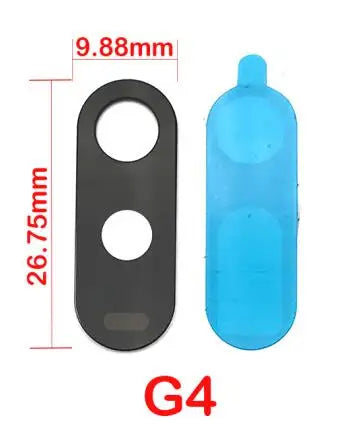 New For Motorola Moto G4 G5 G5s G6 G7 Play Plus Power Back Rear Camera Glass Lens With Sticker Replacement Motorola phone repair parts