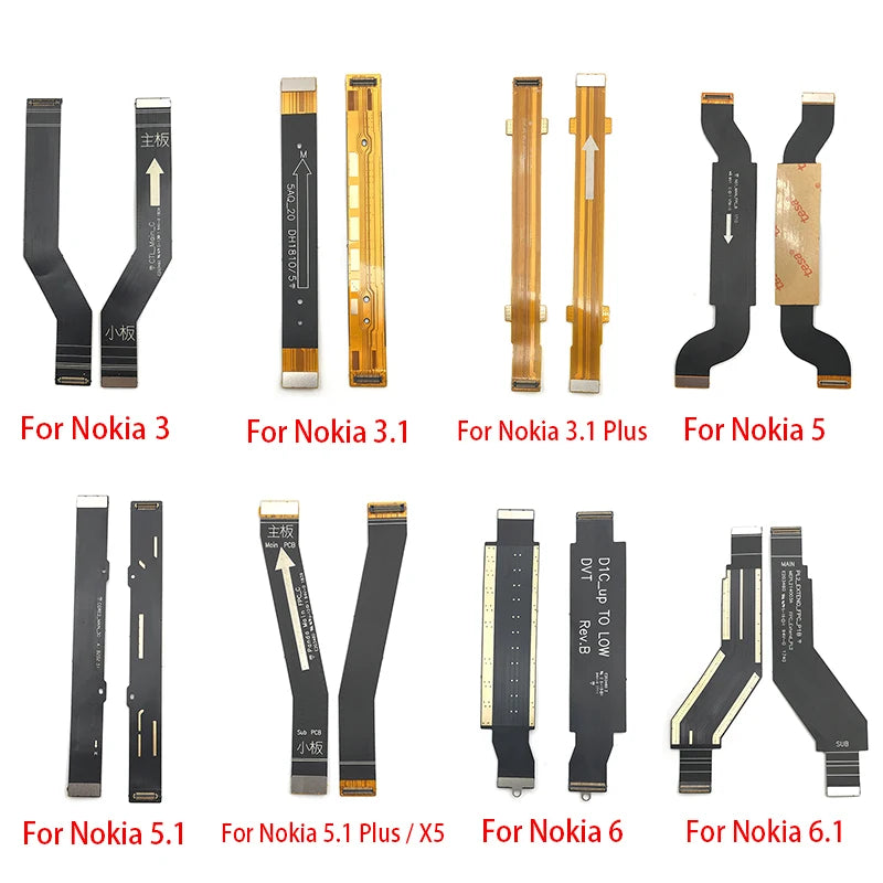 Main Board Motherboard Connector Board Flex Cable For Nokia 2 2.1 3 3.1 Plus 5 5.1 6 6.1 7 7.1 8 X5 X6 X7 Mainboard Nokia phone repair parts