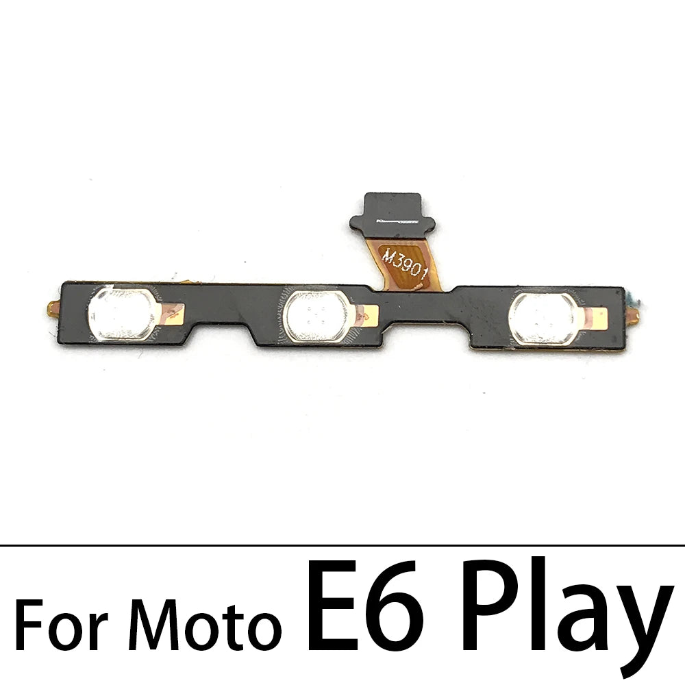 Power On Off Button Volume Side Key Flex Cable For Motorola Moto E13 E22 E32 E5 E6 E6s E7 Plus Power Play Go E20 E30 E40 Motorola phone repair parts