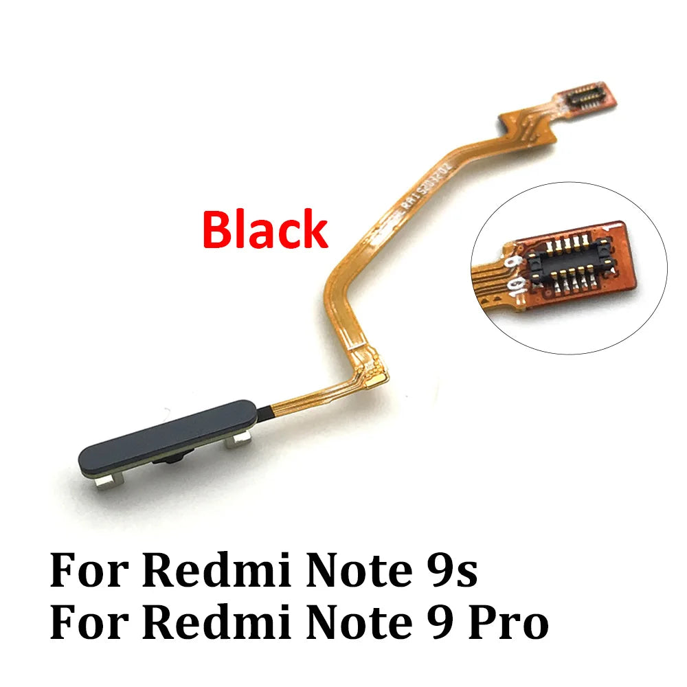 Fingerprint For Xiaomi Redmi Note 9 10 Pro 9s Poco X3 Pro M3 Home Button Fingerprint Menu Return Key Sensor Flex Cable Xiaomi  Xiao mi phone repair parts