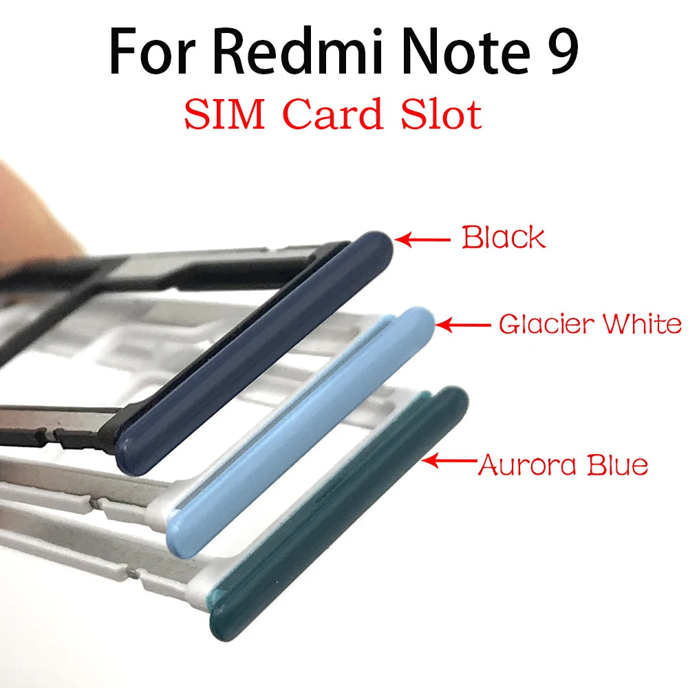 New SIM Card Tray Slot Holder For Xiaomi Redmi Note 7 9 9s 10 Pro Replacement Parts  Xiaomi  Xiao mi phone repair parts