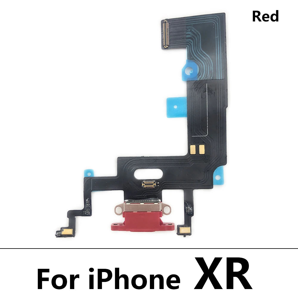 New USB Charging Port Board Flex Cable Connector Parts For Iphone X XR XS Max Microphone Module iPhone phone repair parts