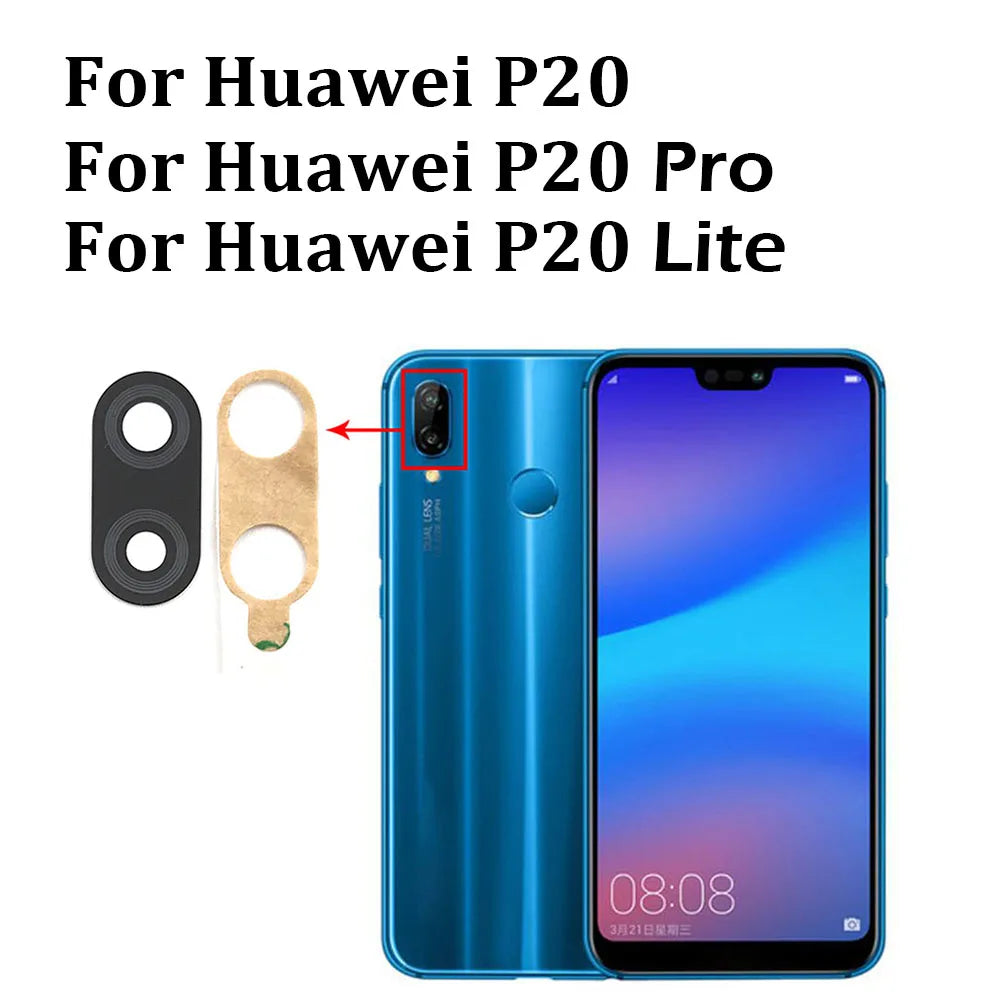 2Pcs/Lot , Back Camera Glass For Huawei P20 Pro P30 Lite Rear Camera Glass Lens with Glue Replacement Parts + Tool Huawei phone repair parts