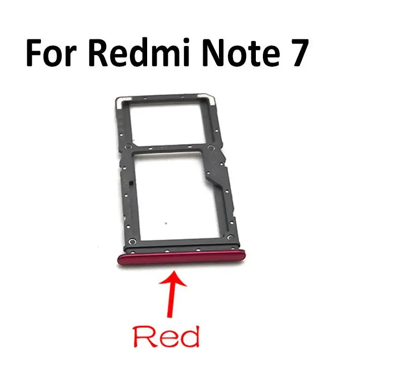New SIM Card Tray Slot Holder For Xiaomi Redmi Note 7 9 9s 10 Pro Replacement Parts  Xiaomi  Xiao mi phone repair parts