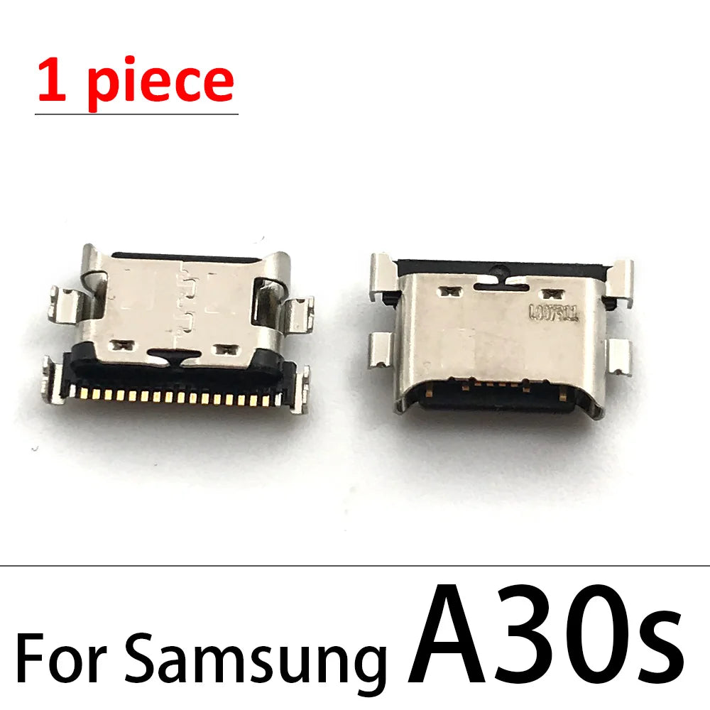 100Pcs Charger USB Charging Port Dock Connector For Samsung A20 A30 A50 A70 A51 A21s A01 A30s A20s A50s A11 A21 A31 A52 A02s A32 Samsung phone repair parts