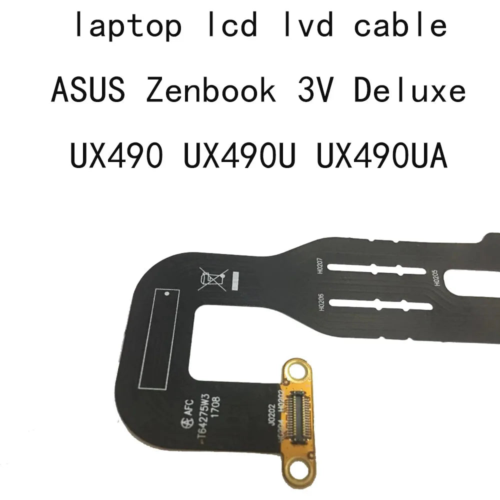 UX490 LCD Video Screen CABLE For Asus ZenBook Deluxe UX490 UX490UA UX490U UX490UAR T64275W3 Laptop LVDS Cables PC Connector Flex ASUS laptop repair parts